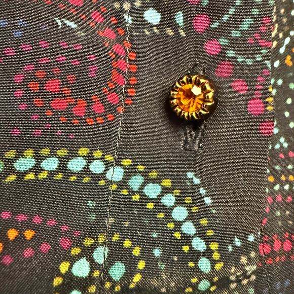 NWT Robert Graham Gabriela Silk-Blend Shirt Women’s Medium Multi WR22111 - Picture 10 of 15